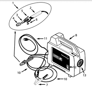 Part Location Diagram of WC200001AV Campbell Hausfeld Electrode Holder Handle